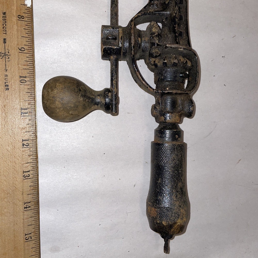 Vintage Rusby Patent Extendable Egg Beater Drill