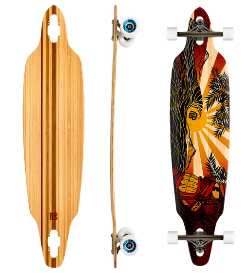 Pacific Sunset Directional Drop Through Longboards (Deck Only)