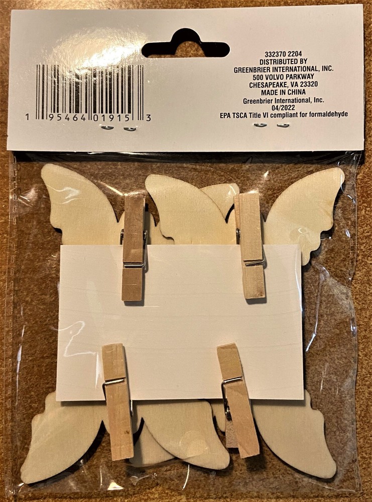 Crafter's Square - DIY Pins - Bat - Halloween - 4 Pcs