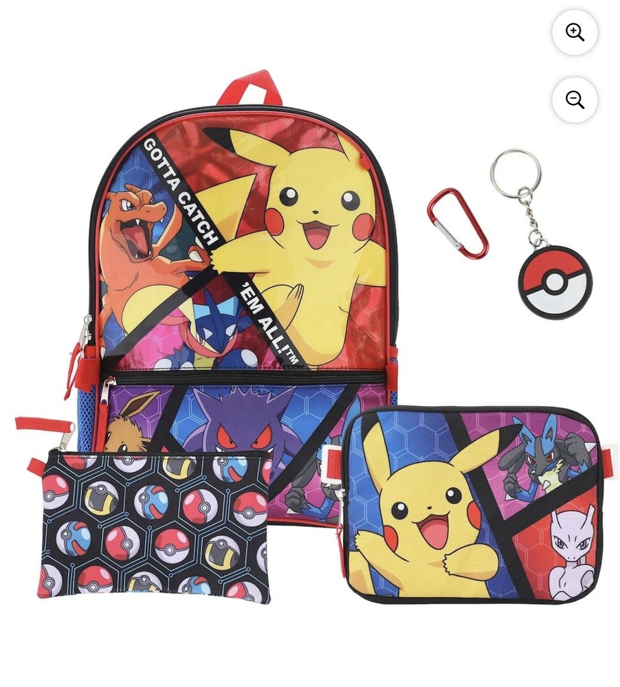 Pokémon Kids 5pcs School Backpack Set