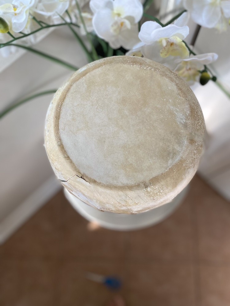 Vintage Painted Ceramic DRUM