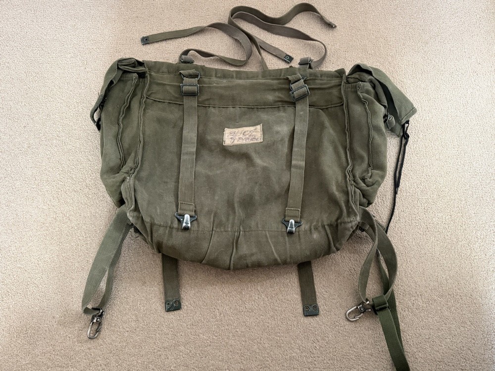 British Military Issue 58 Pattern Green Webbing Large Rucksack Pack
