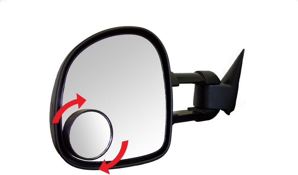 Cipa 3.75" Round Convex Stick-On Mirror - Universal Blind Spot Solution