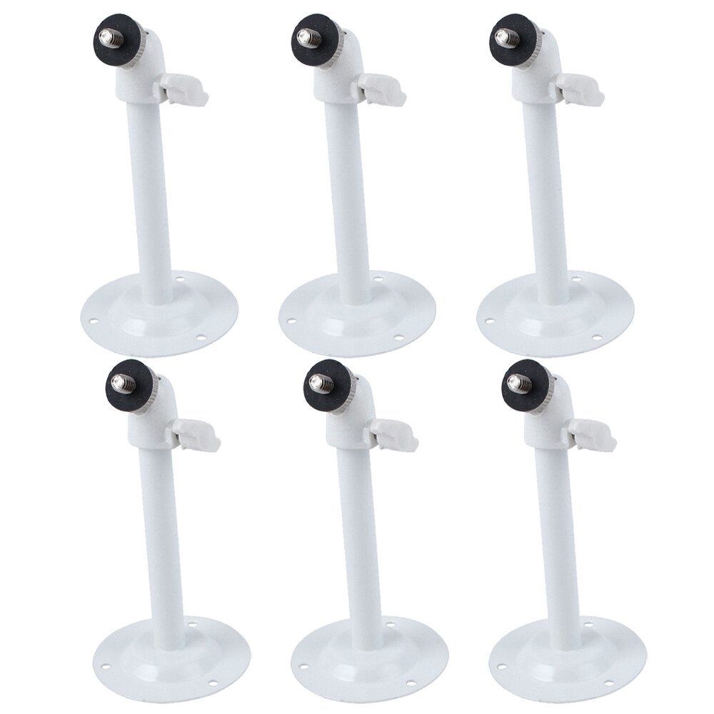 6PCS White Metal Wall Ceiling Mount Bracket Stand for CCTV Security Camera
