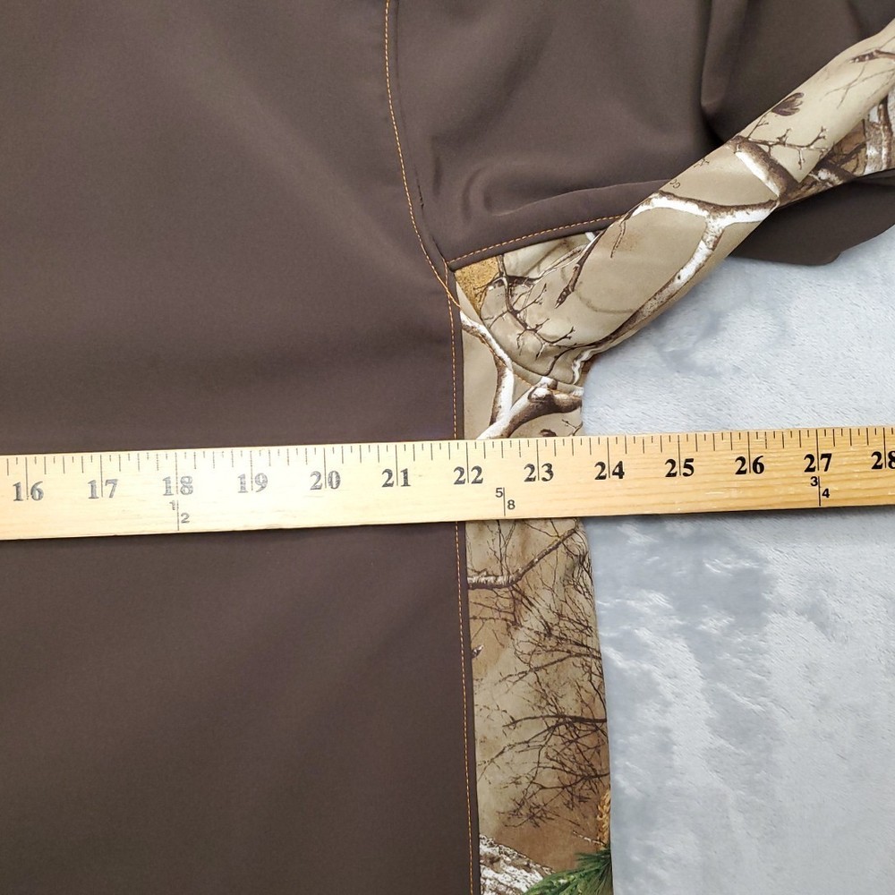 Gamehide Jacket Men Large Brown Realtree Xtra Soft Shell Performance Tech Fleece