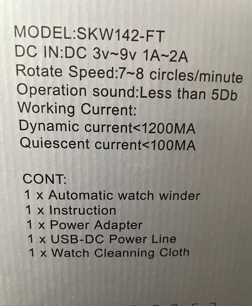 Automatic Watch Winder For Two Watch’s
