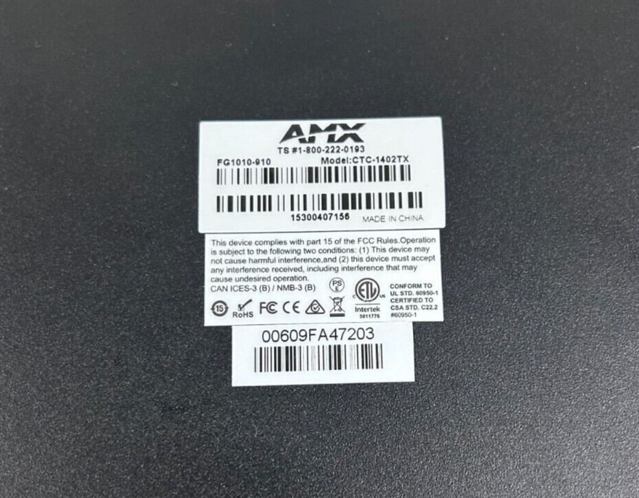 AMX CTC-1402TX UNIT FG1010-910 Switch Module | Pre-Owned