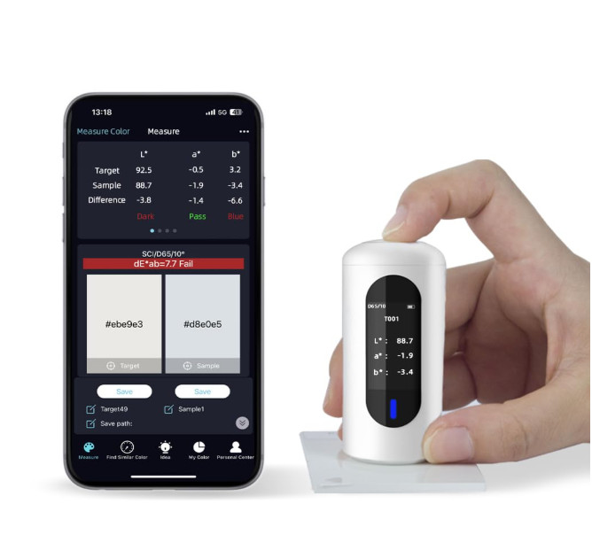 Digital Precise Colorimeter,Protable Color Difference Measuring Tool, Color S...