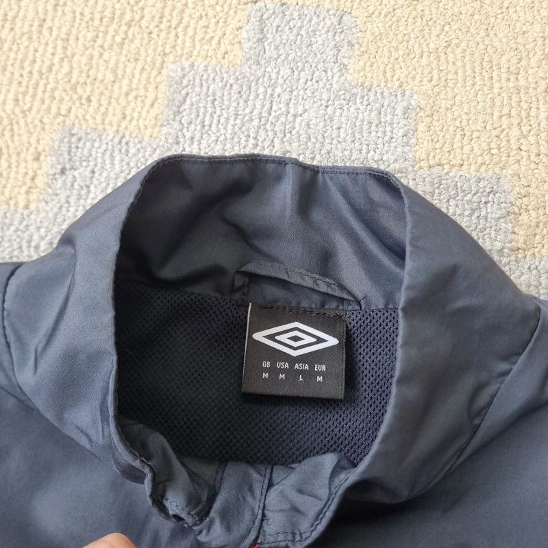Umbro Dark Grey Track Jacket Windbreaker Training Top medium