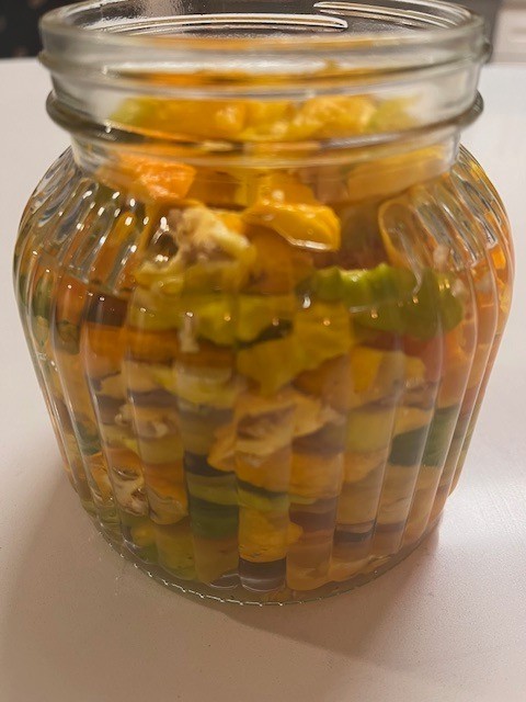 Jamaican Hot Scotch bonnet peppers.