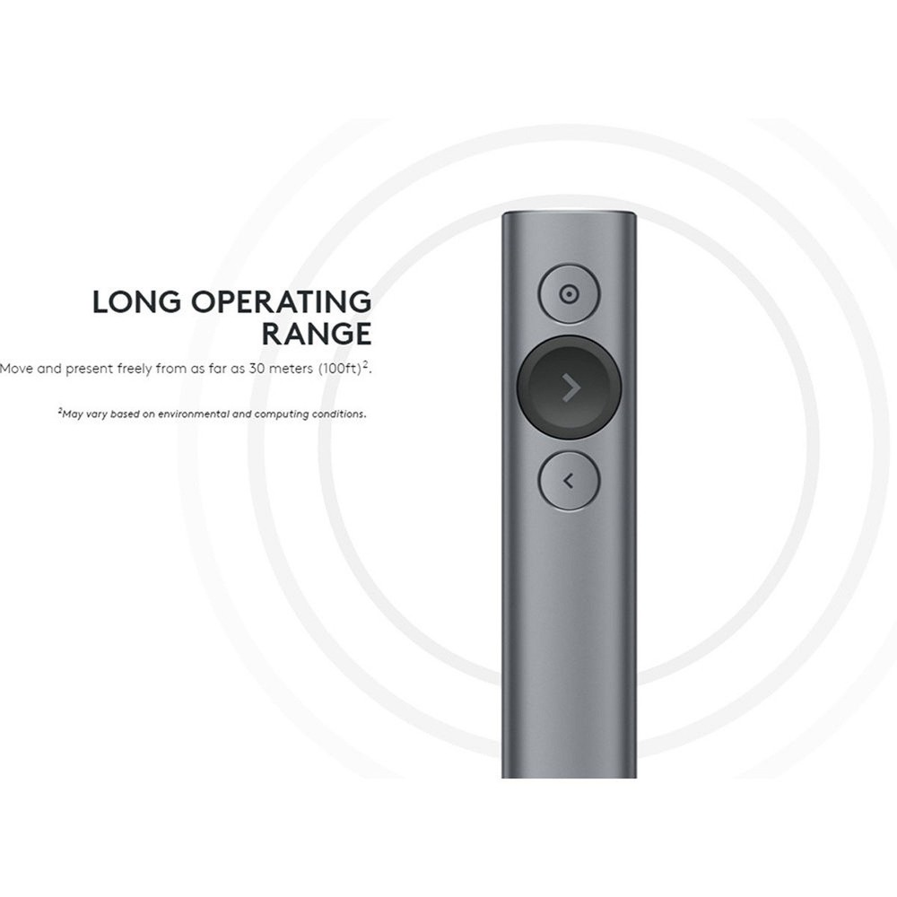 Logitech Spotlight Presentation Remote, Slate