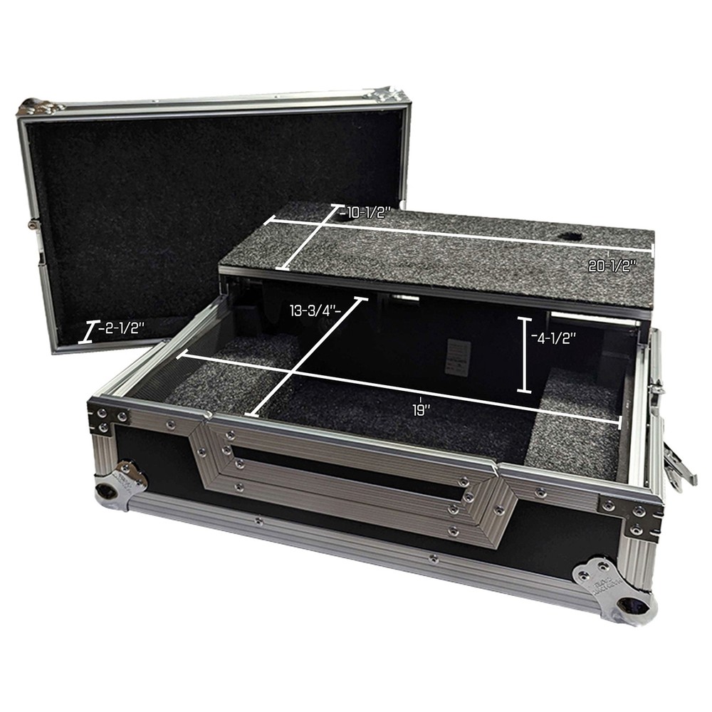 Harmony Cases HCDDJFLX4LT DJ Controller Case for DDJ-FLX4 with Laptop Tray