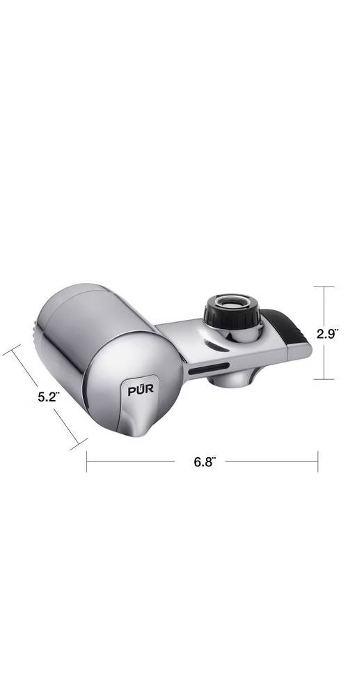 PUR Filtration PLUS Faucet Horizontal Mount Water Filtration System Chrome