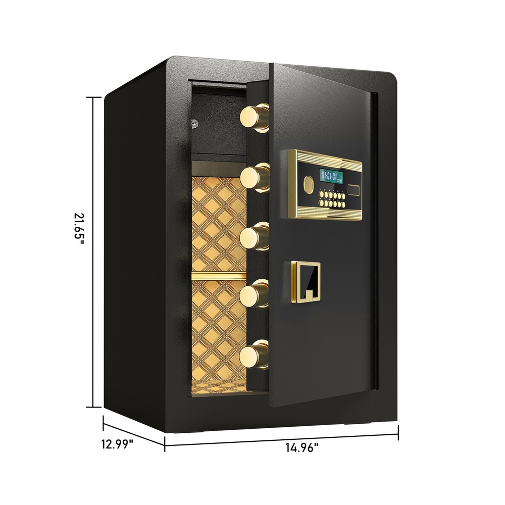3.0 Cubic Feet Large Electronic Digital Security Safe w/ Hidden Code Function