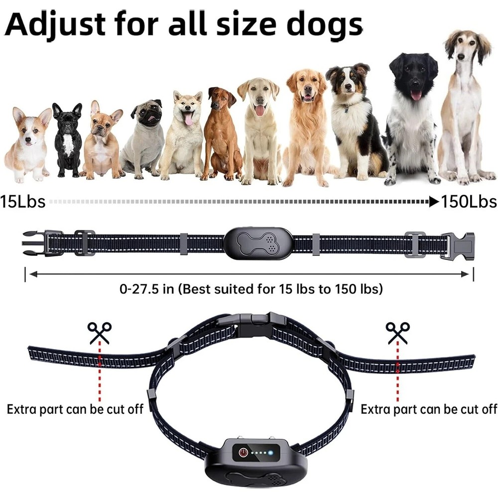 Multi Dog Training System Rechargeable and Waterproof Collar and Remote