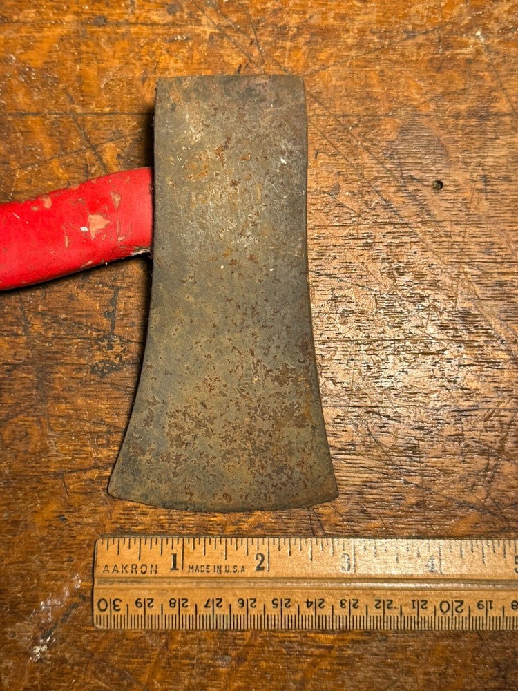 Vintage Fire Engine Red Fiberglass Handle Axe Hatchet Carpenter’s Tools