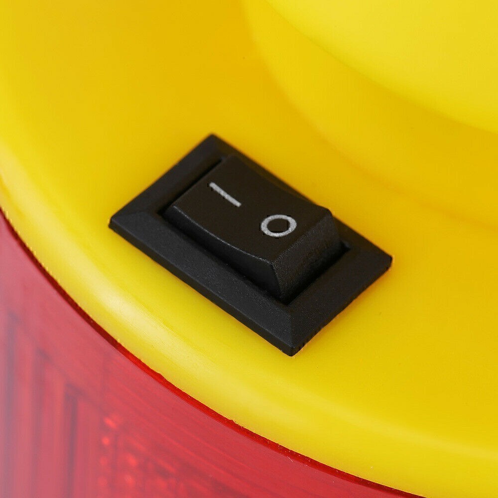 Solar Powered LED Warning Hazard Emergency Beacon Flash Strobe Signal Light