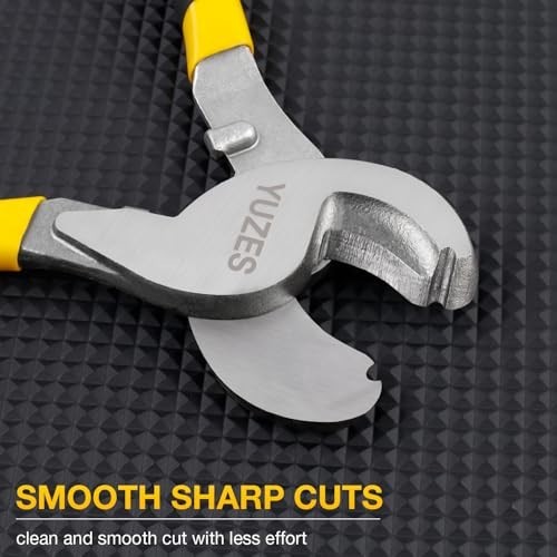 9.5" Heavy Duty Cable Cutter High Leverage Wire Tool for Aluminum Copper