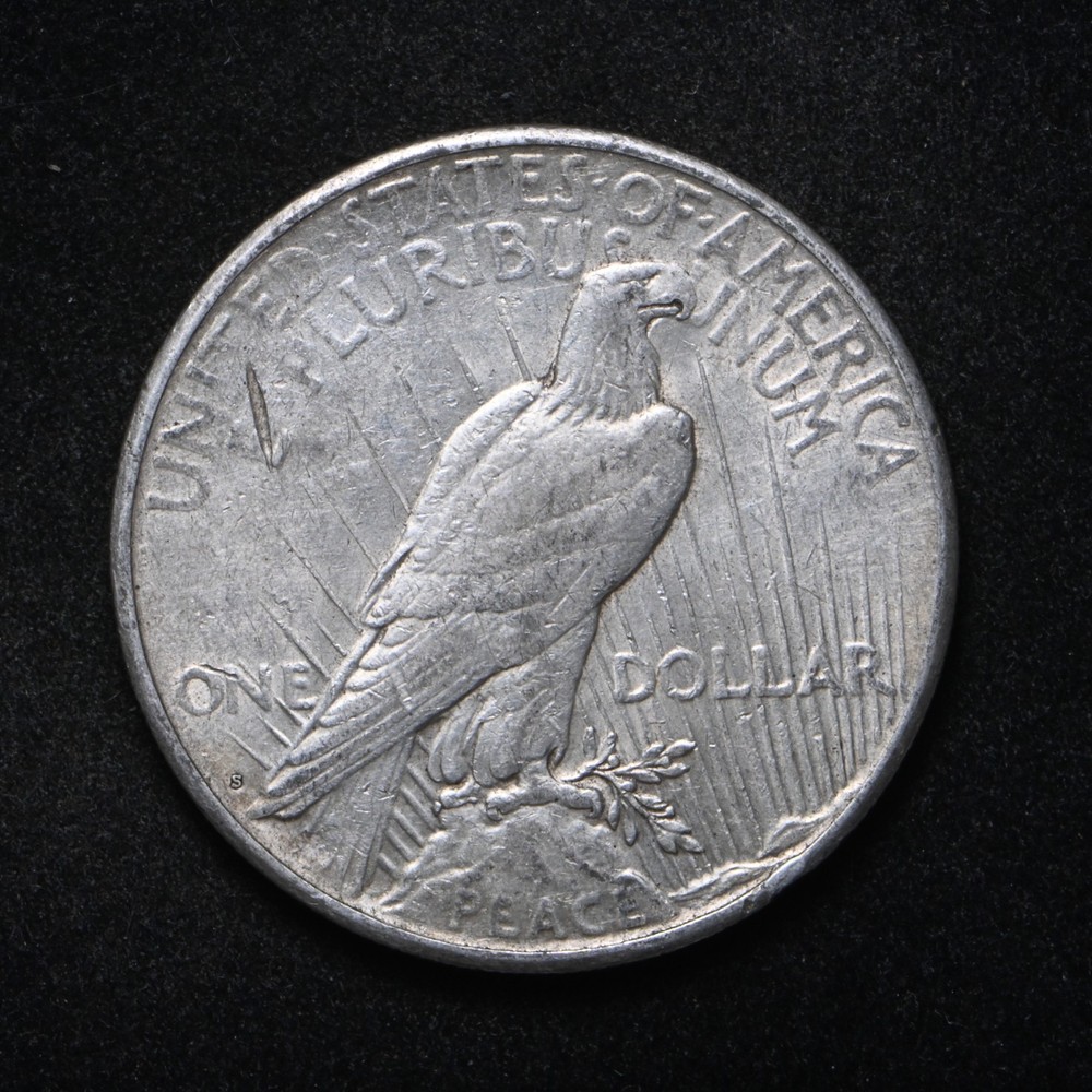 1923-S Peace Silver Dollar Double Mint Error (cn16828)