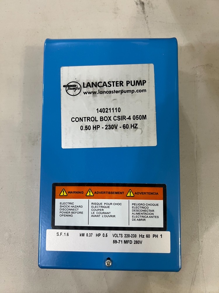 Lancaster Pump Control Box 14021110 6-3LS312-49