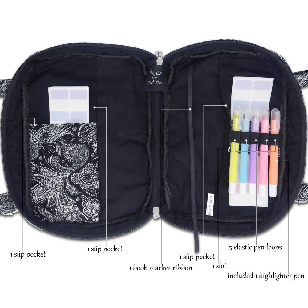 Bible Covers Adjustable Shoulder Strap Quilted Cotton Book Case Extra Large Size