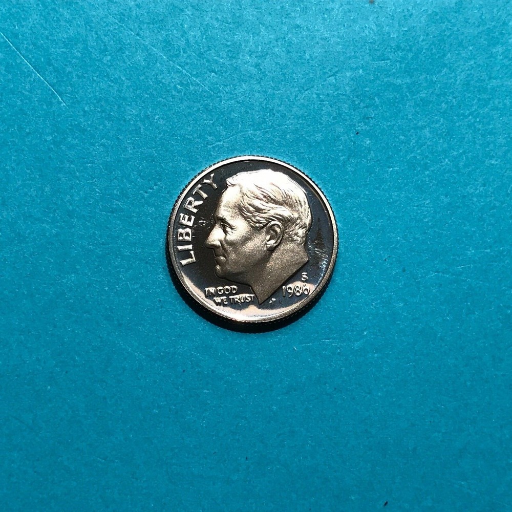 1986 S  Roosevelt  Proof Dime   FREE SHIP