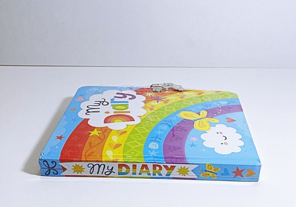 Kid's Lockable Rainbow Secret Diary Journal with Padlock