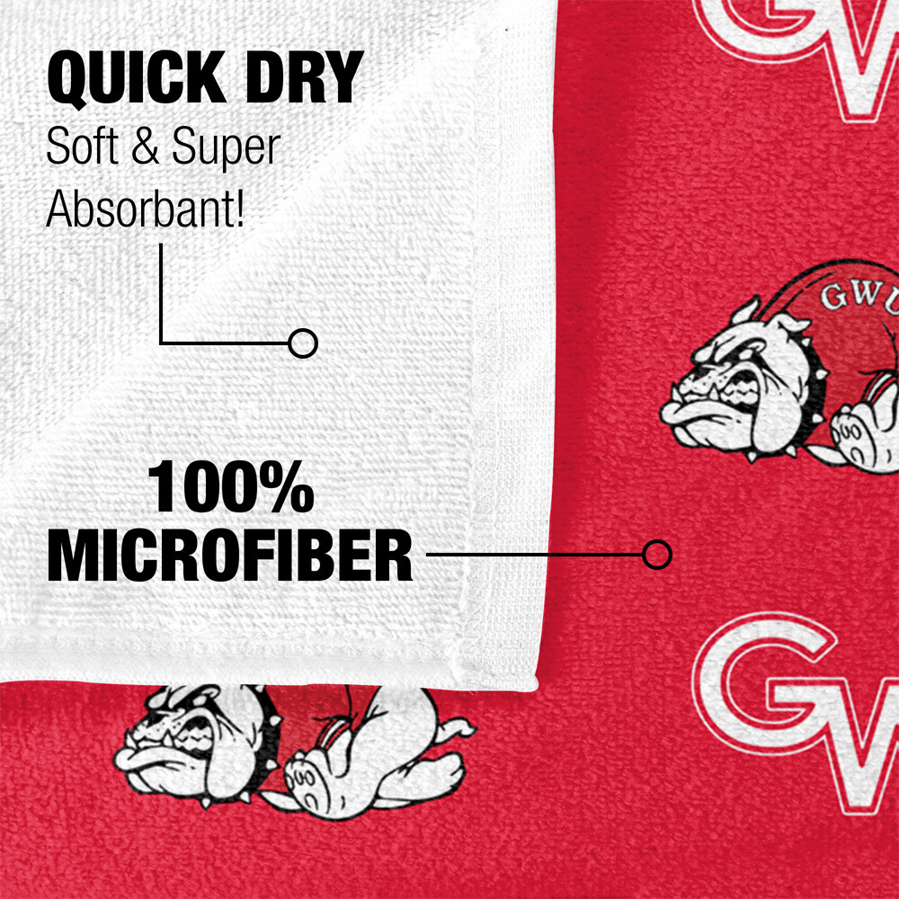 Gardner-Webb University Beach Towel/Bath Towel, 30"x60" Logo Pattern