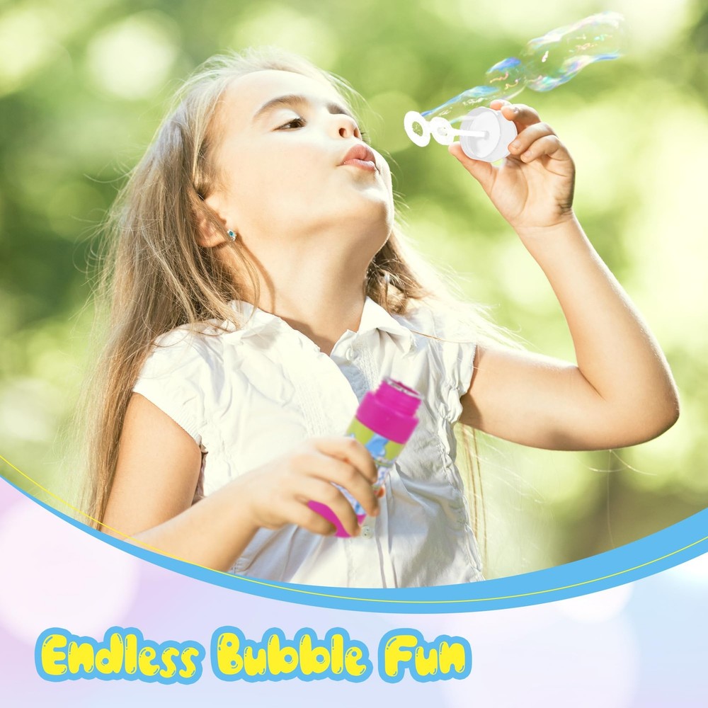 Outdoor Bubbles - 2 oz Bubble Blower Solution with 1 in x 3.5 x 1
