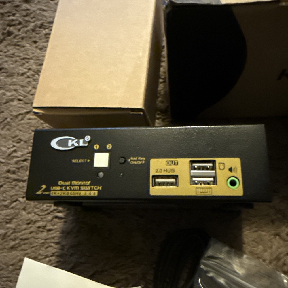 Type-C KVM CKL -622T Switch, 2 Computers, HDMI, New