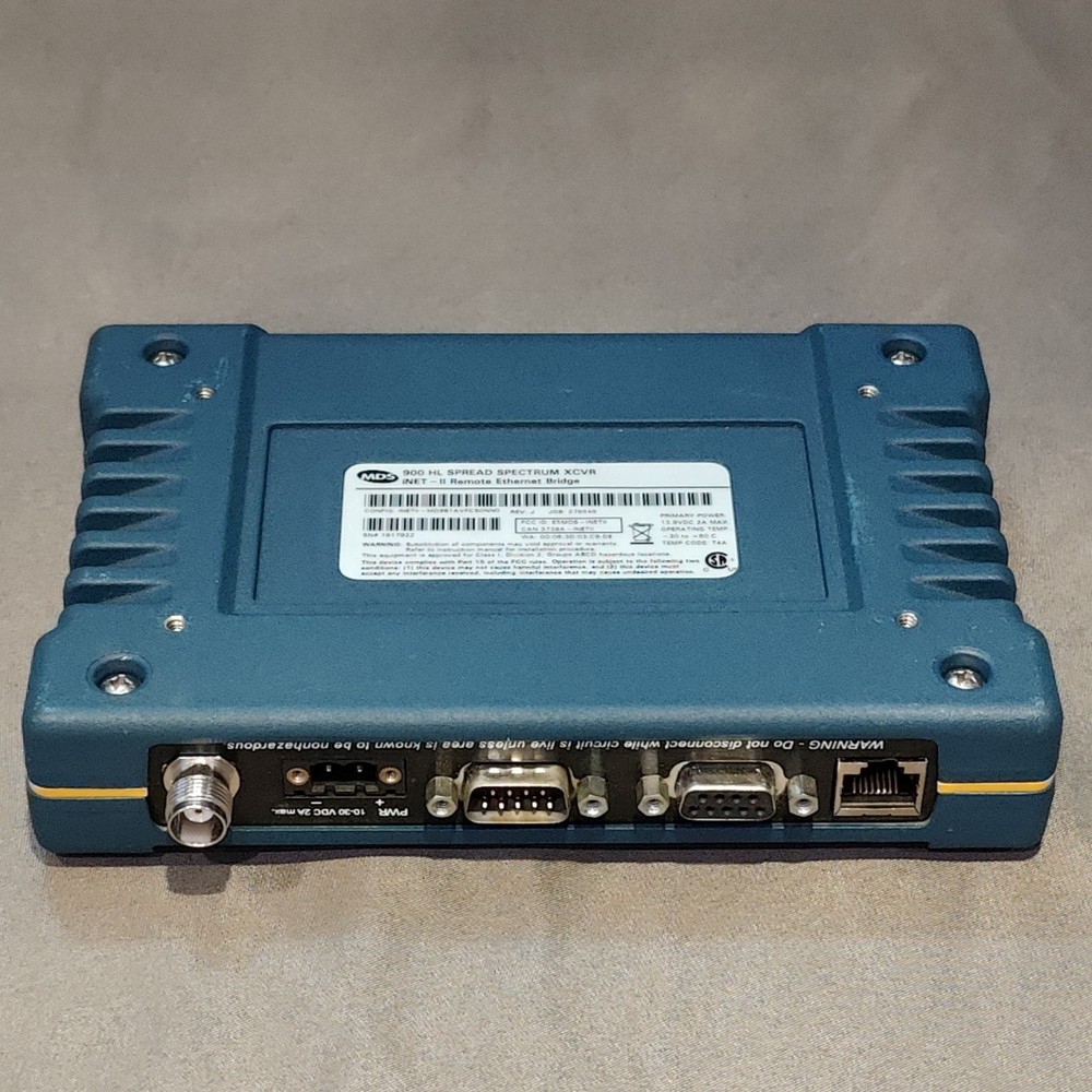 MDS iNET-II 900 HL Spread Spectrum XCVR- iNET II Remote Ethernet Bridge