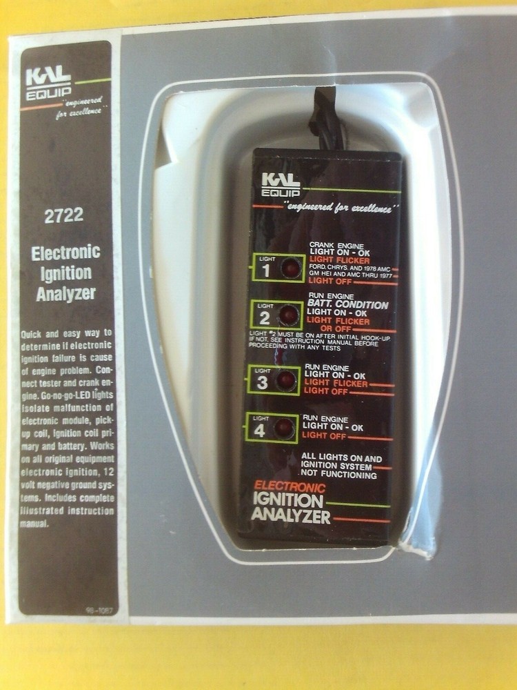 KAL Electronic Ignition Analyzer #2722 Engineered For Excellence