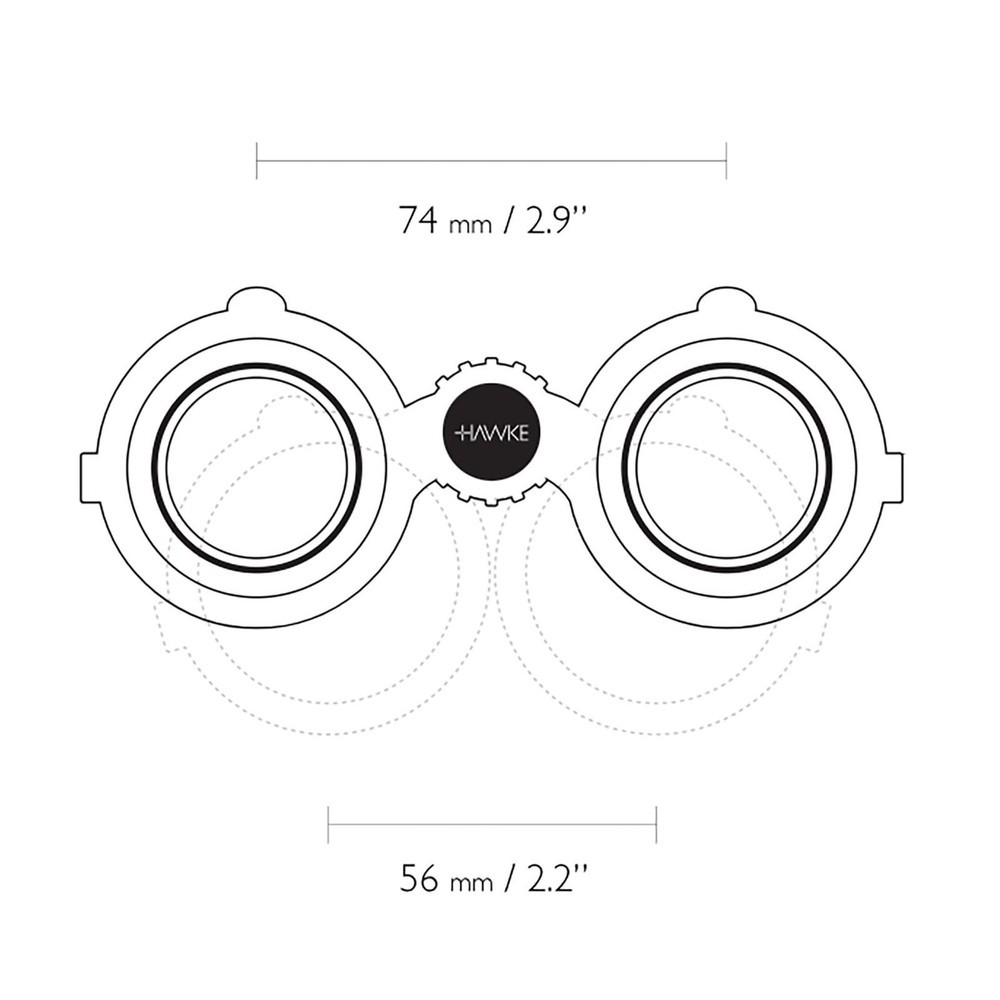 HAWKE Vantage 12x50 Green Binoculars (34127)