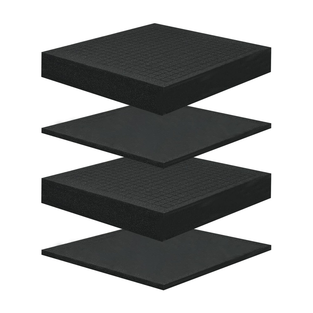 4 Pcs Pick and Pluck Foam 12x12" Polyurethane Sheets, 2 Sizes | Cushioning for