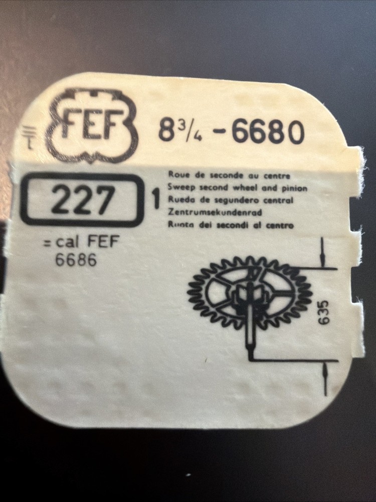 FEF - NOS - Watch Part #227 - 4th Wheel