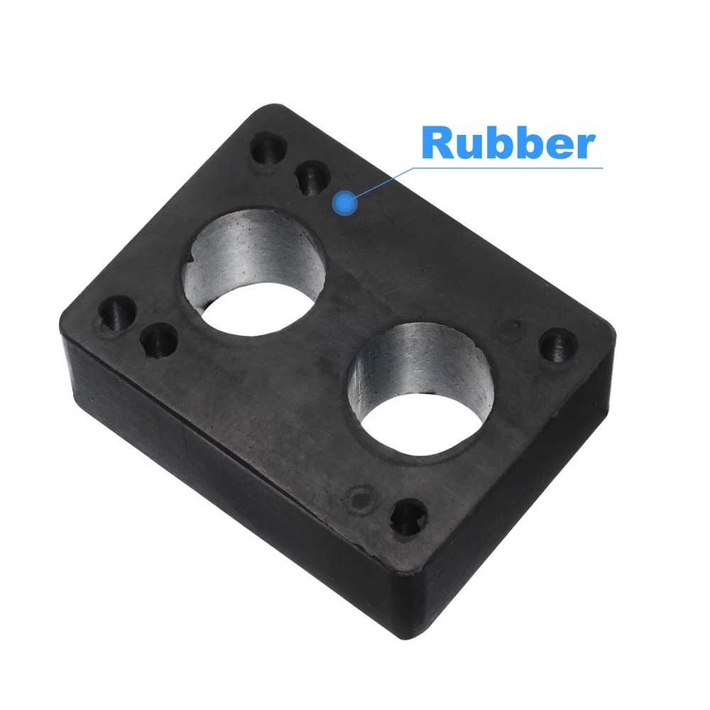 28mm / 1.1" Skateboard Riser Pads 2 Pack Rubber Angled Wedge Shock Pads Black