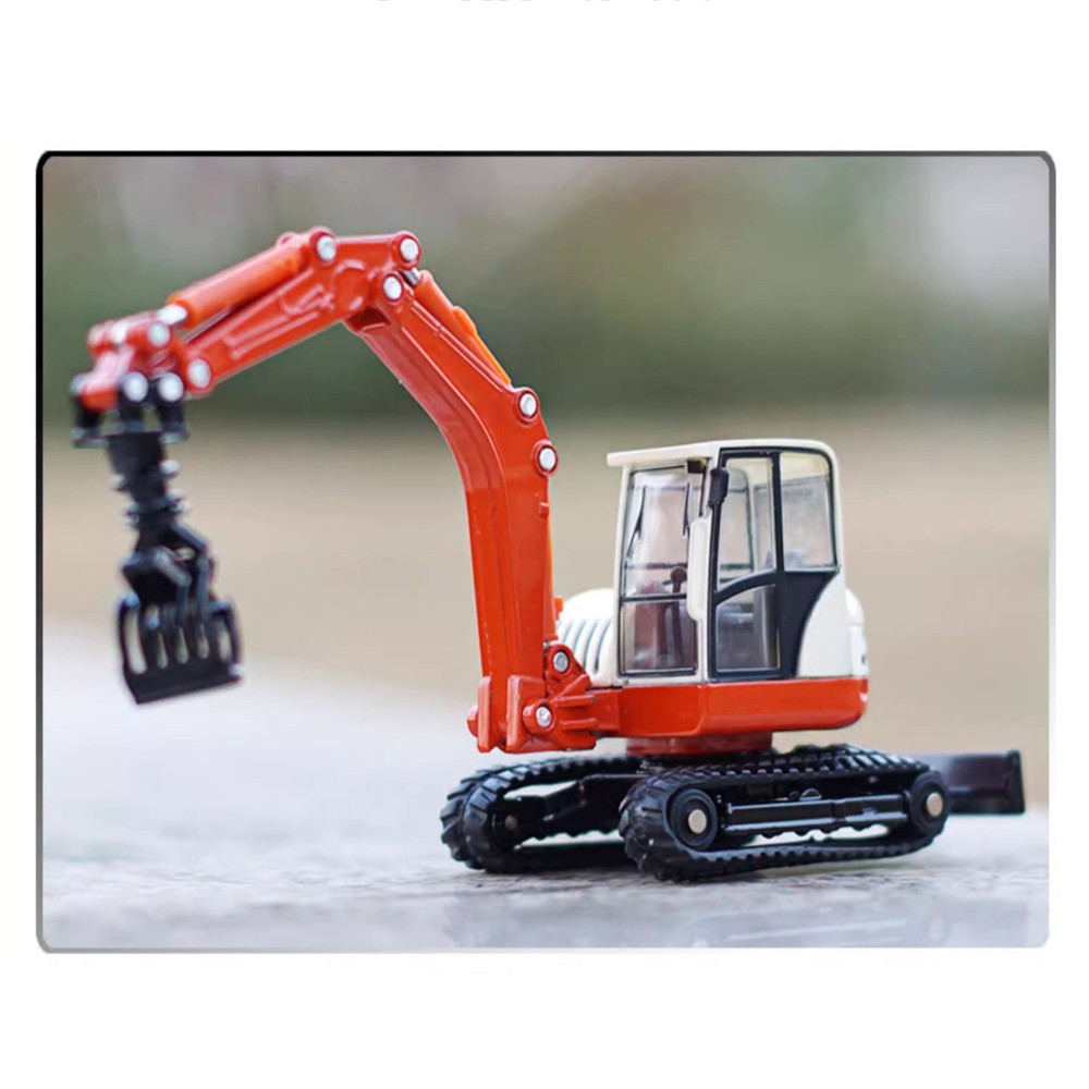 17cm Alloy 1/50 Tracked Wood Grabbers Construction Vehicle Simulation Model