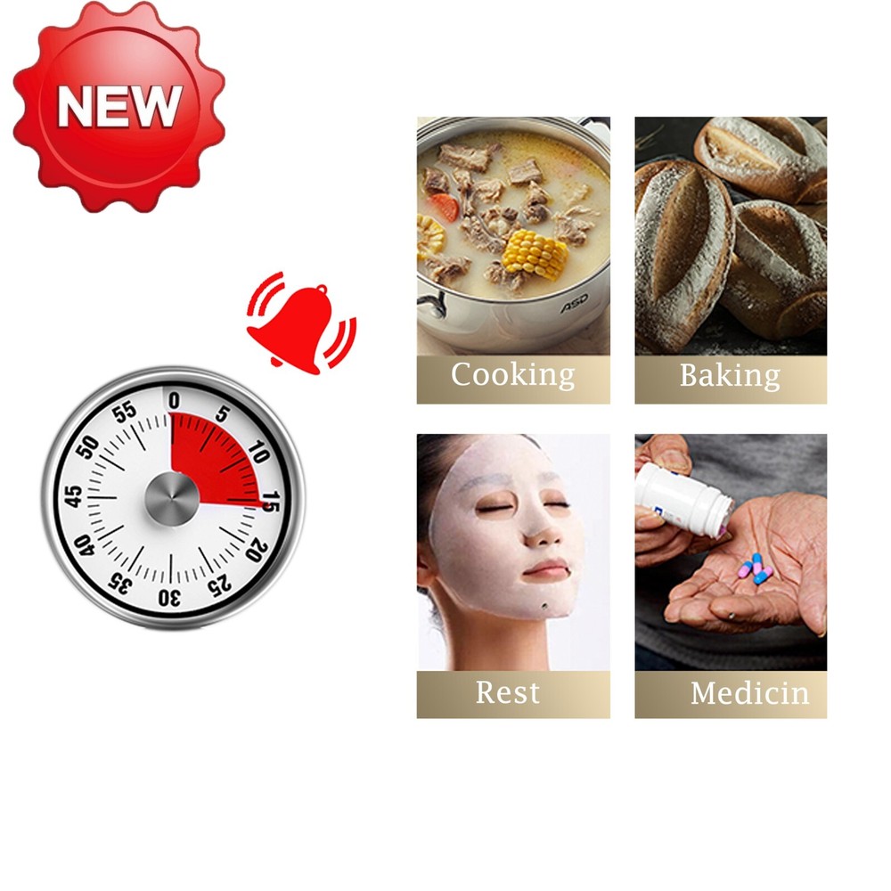 Magnetic Timer Kitchen Cooking Countdown Alarm Clock