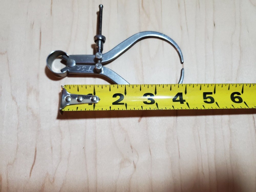 Starrett Toolmakers 4" Outside Caliper Size Fay Style, Quick Release Nut