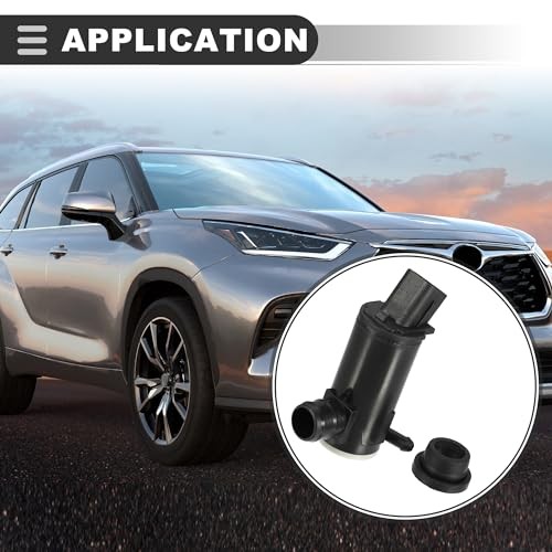 Windshield Washer Motor Pump Replacement, for Kia Optima 2011-2016, Plastic,