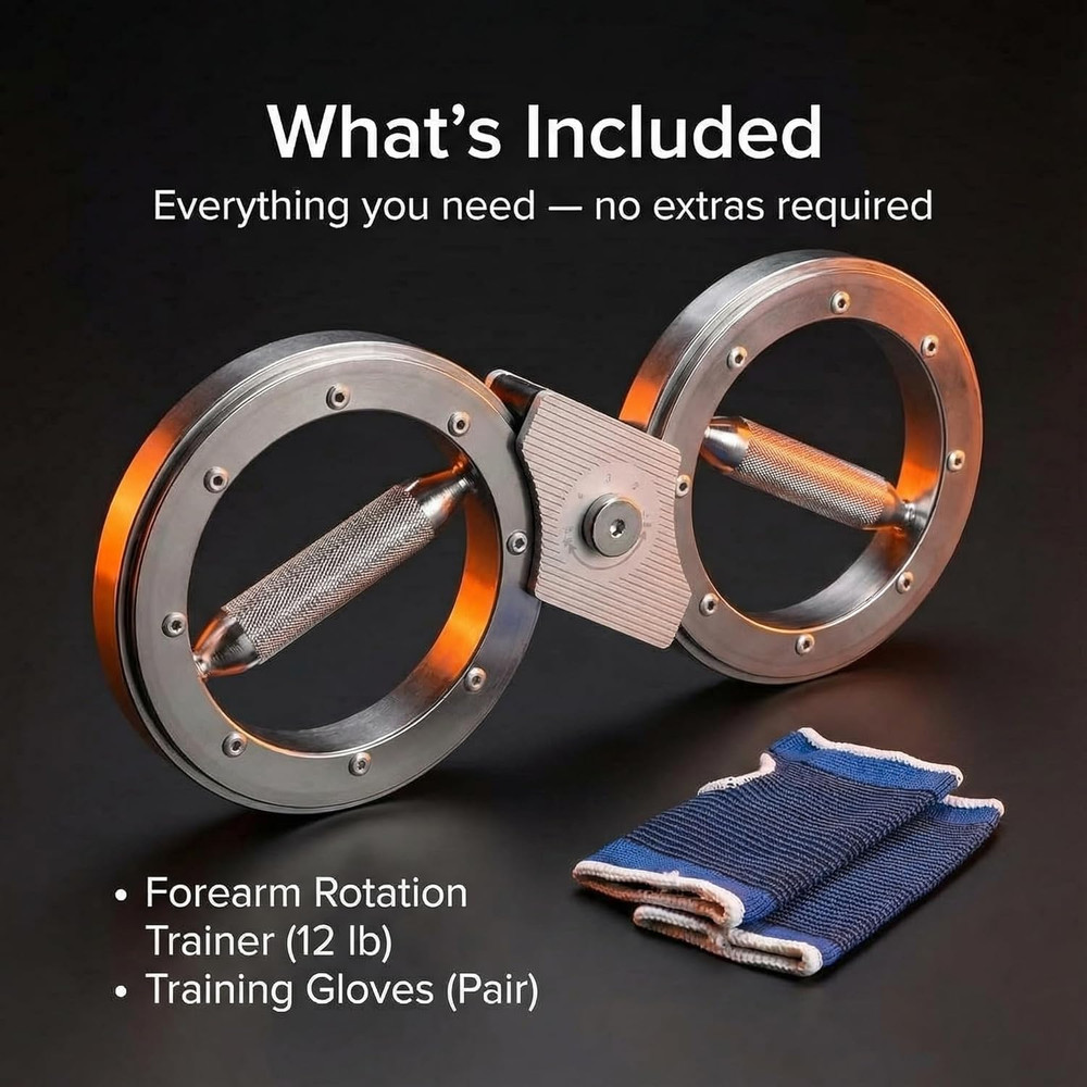 Forearm Exerciser - Adjustable Resistance for Rehab & Grip Training