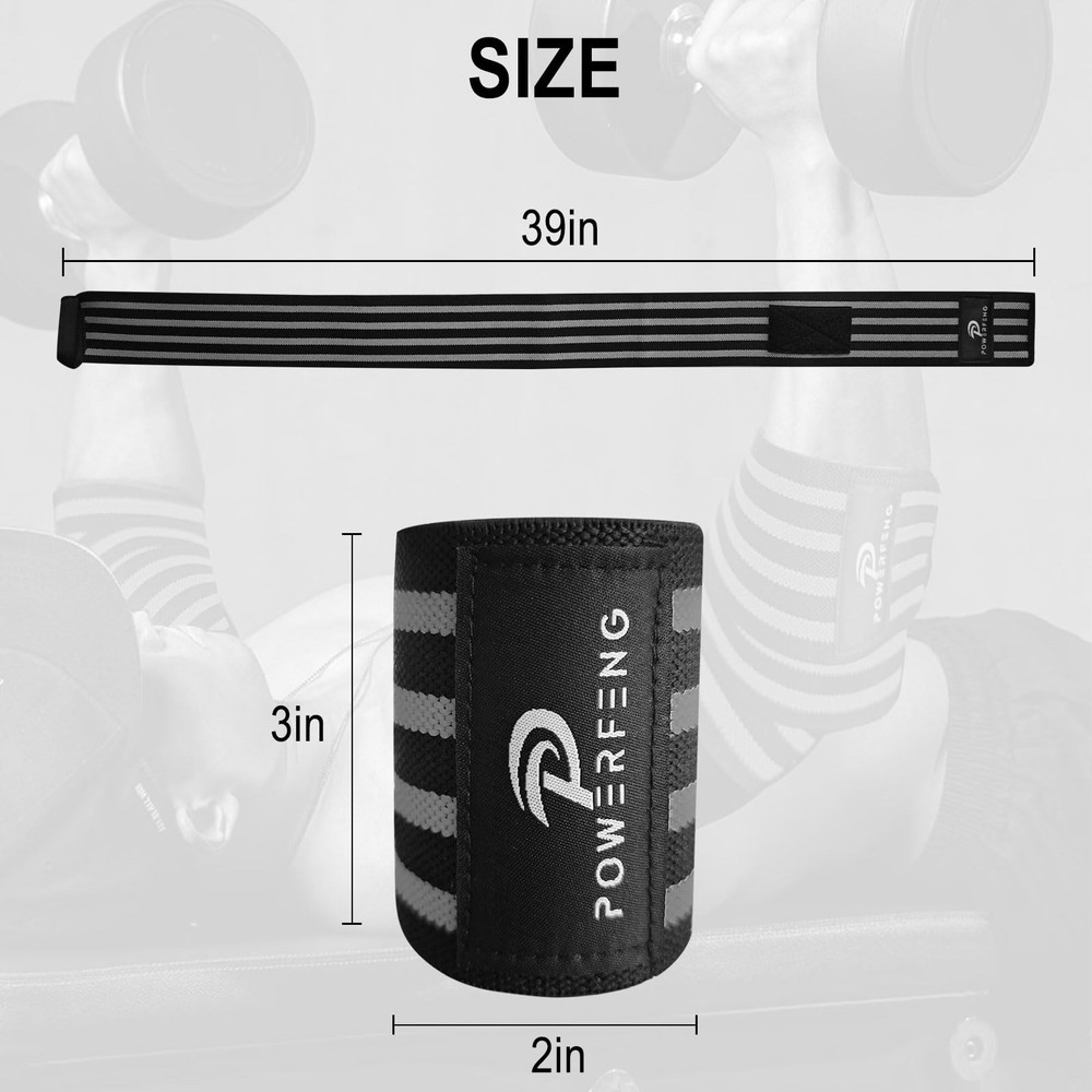 Elbow Wraps for Weightlifting：Elbow Sleeve Weightlifting Support for Bench Pr...