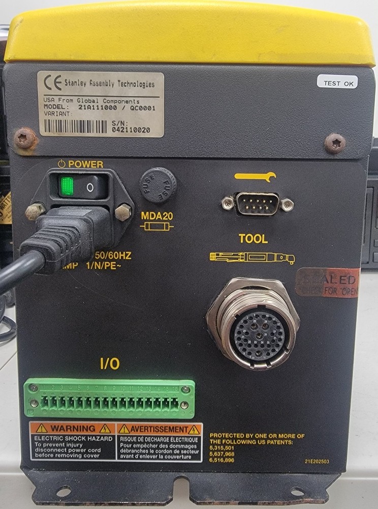 Stanley Assembly Technologies 21A111000 Torque Controller QPM Series QC0001 Used