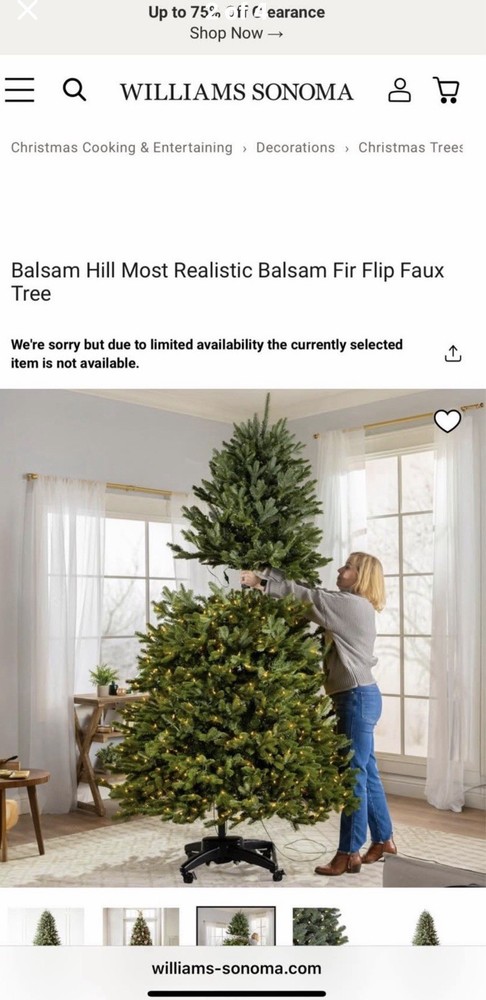 Balsam Hill 2802056 9ft Artificial Christmas Tree - Unlit