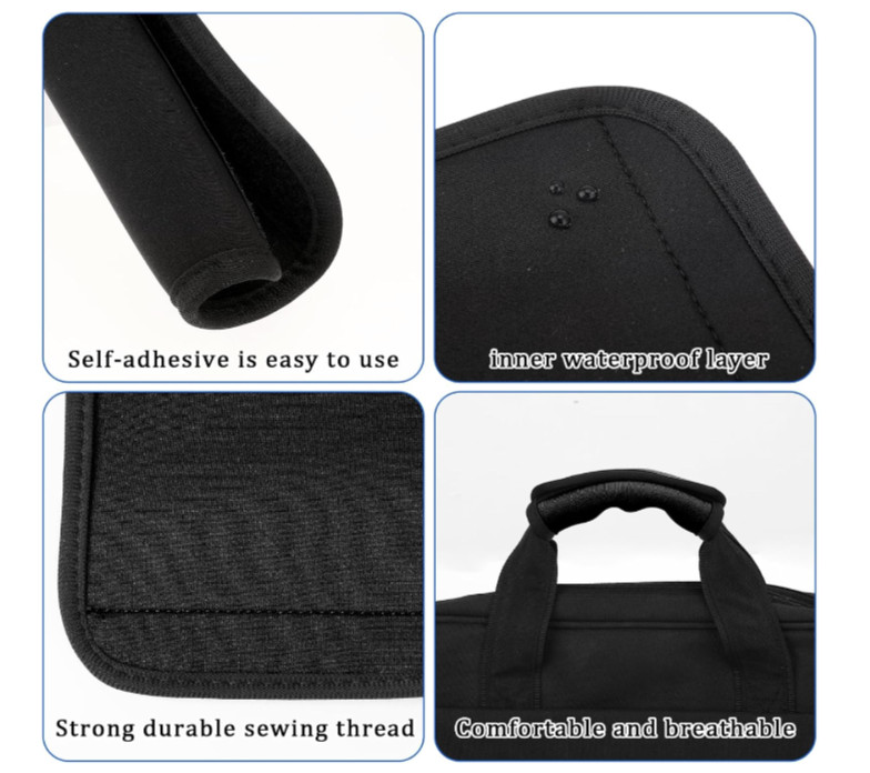 2 Pack Luggage Handle Wrap for Suitcase, Black Wraps