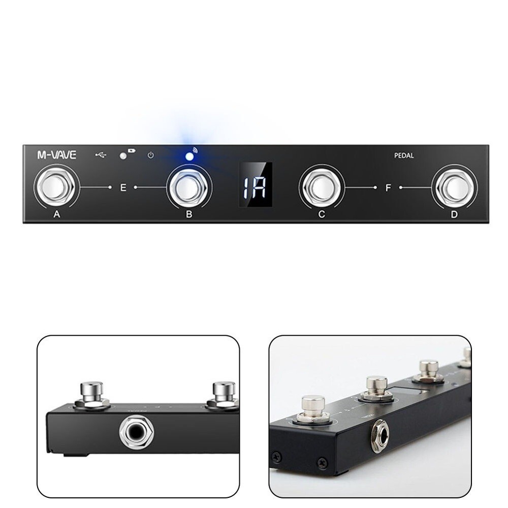 MVAVE Chocolate MIDI Footswitch Controller Extended Battery Life Easy