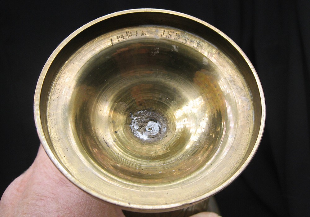 Vintage Solid Brass Handmade and Engraved Vase Made in India