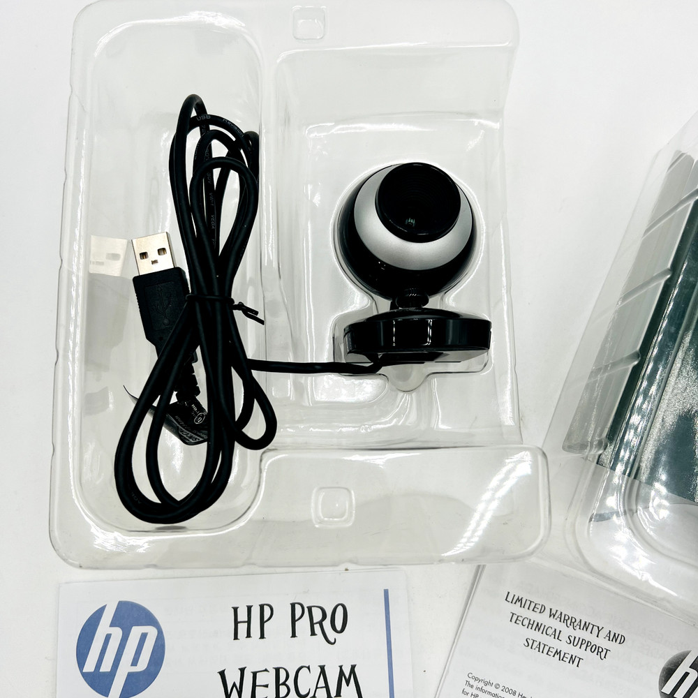 HP Pro Web Cam AU165AA YouTube Skype USB 640x480 Sensor 2MP