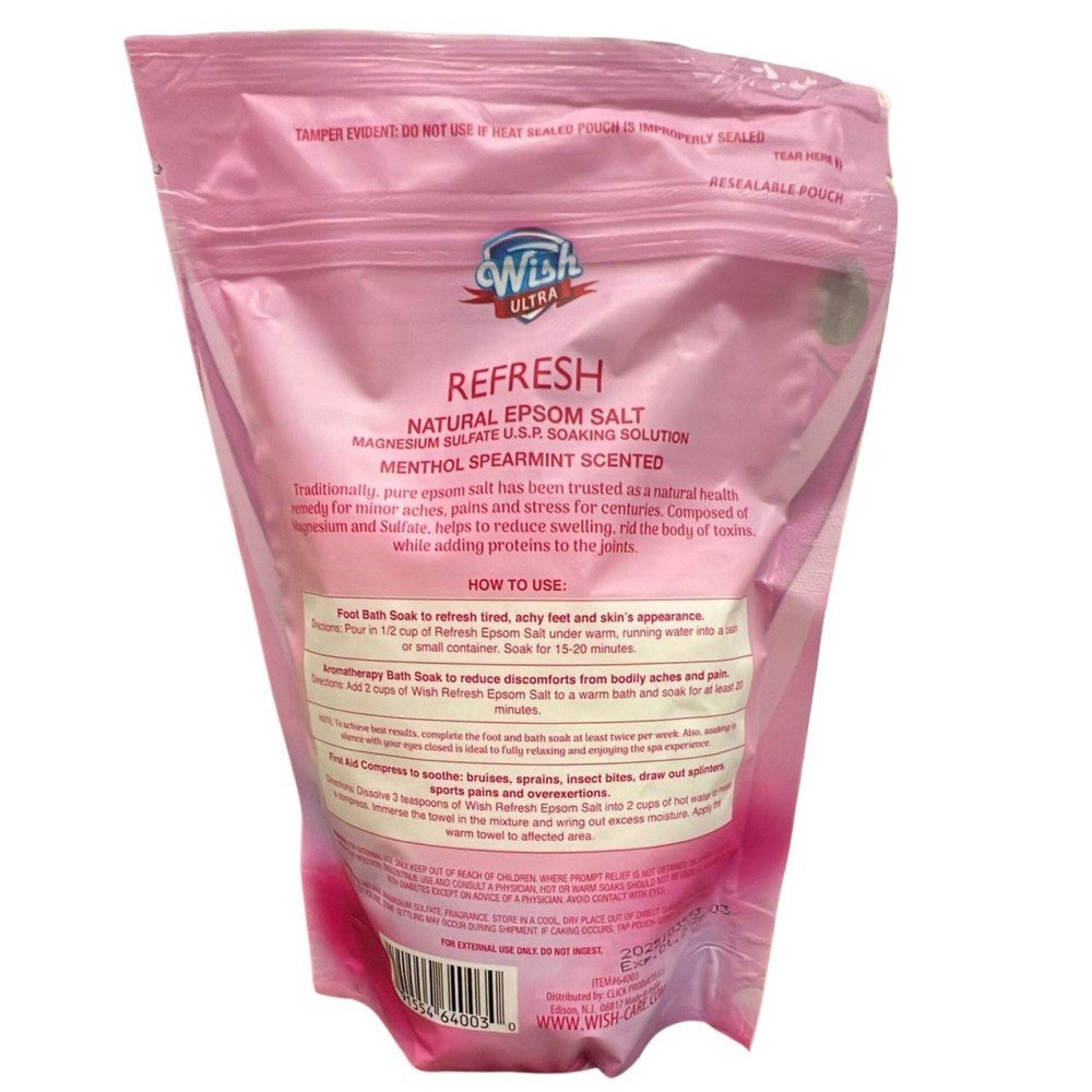 16oz Wish Refresh Natural Epsom Salt :1 Pack