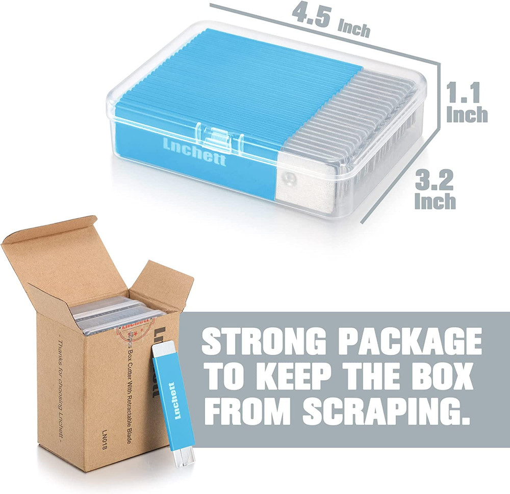 Box Cutter, 48-Pack Retractable Cardboard Mini Box Cutter for Packages, Boxes an